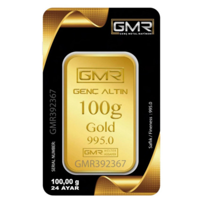 100 gr 24 Ayar GMR Gram Altın
