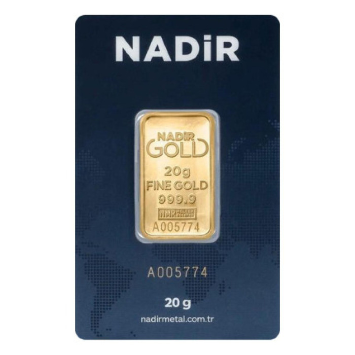 20 gr 24 Ayar 999.9 Milyem NadirGold Gram Altın
