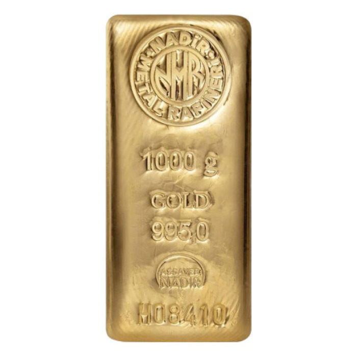 Nadir 1000 Gram (1KG) Altın 24 Ayar Külçe Altın 995.0